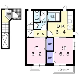モーニング グローリーA【2階】の間取り