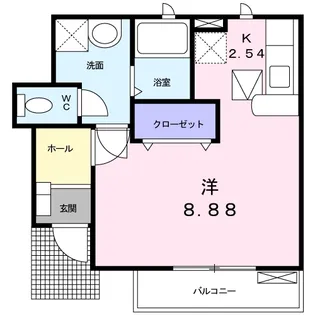 ライム ウッド【1階】の間取り
