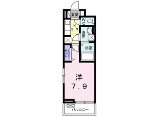 ヴェルレーヌ【2階】の間取り