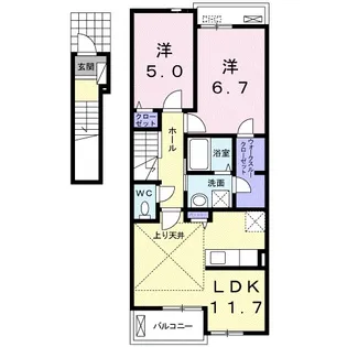 ルミエール【2階】の間取り