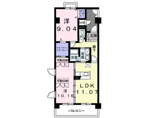 木村ロイヤルマンションⅠ【3階】の間取り
