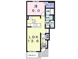 スピカササギⅡ A【1階】の間取り