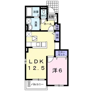 エーデル シュロス【1階】の間取り