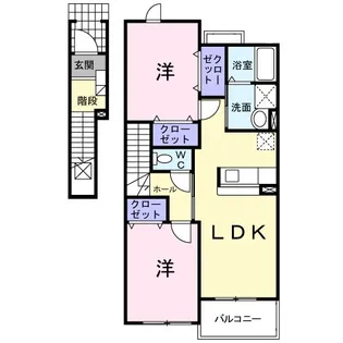 アルシオネ・クレメント【2階】の間取り