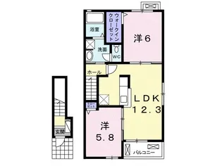 ミル ヴァーユ【2階】の間取り