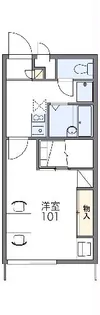 レオパレスフルールⅡ【1階】の間取り