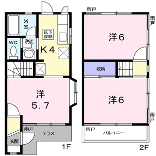 サンモールMⅡ【1階】の間取り