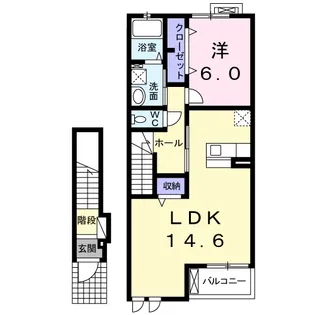 ベル ポスト【2階】の間取り
