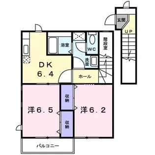 エクセルレジデンスB【2階】の間取り