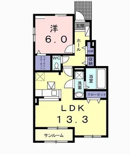 エトワール【1階】の間取り