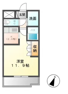 イーストピアTSUKUBA【2階】の間取り