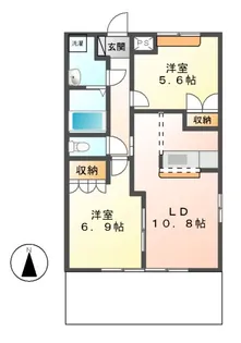 メゾン・ド・アンジュ【1階】の間取り