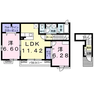 ベルフォーレ Ⅰ【2階】の間取り