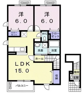ベルデ ブリッサⅠ【2階】の間取り