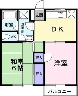 フローラルハイツ【2階】の間取り