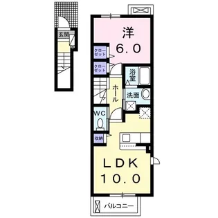 ウィステリア B【2階】の間取り