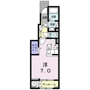 マルベール【1階】の間取り