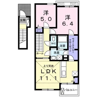 エレガンシアH【2階】の間取り