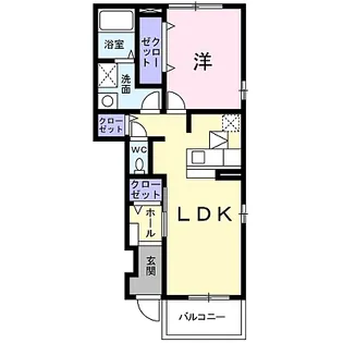 ベル・メイプル【1階】の間取り