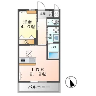 グルース【1階】の間取り