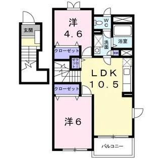 アカシア A【2階】の間取り