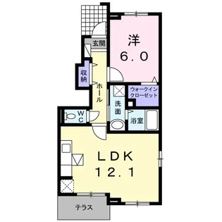 ペアハウスヒロセI【1階】の間取り