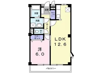 ボン・ヴィボン【2階】の間取り