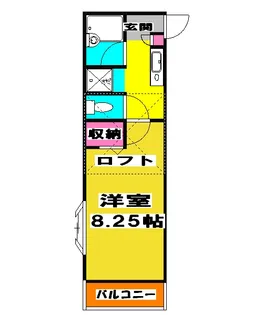 コーポアトラスⅠ【203号室】の間取り