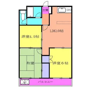 メゾン萩原【302号室】の間取り