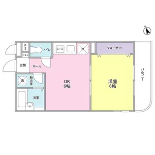 ブルーシャトー戸越【5階】の間取り