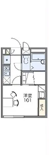 レオパレスドリー【102号室】の間取り