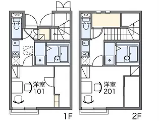 レオネクスト城北【101号室】の間取り
