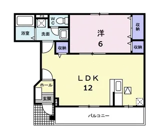 スウィート・アンジュ【1階】の間取り