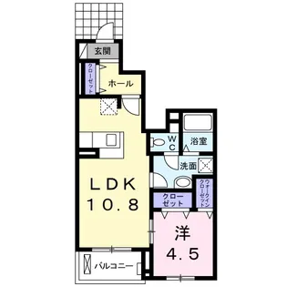 ヴィラ吉野【1階】の間取り
