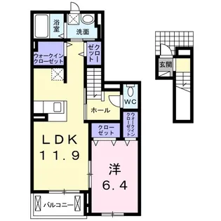 スター・ヒル桜木【2階】の間取り