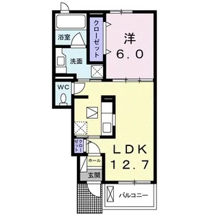 フォルシュ芦原 Ⅱ【1階】の間取り