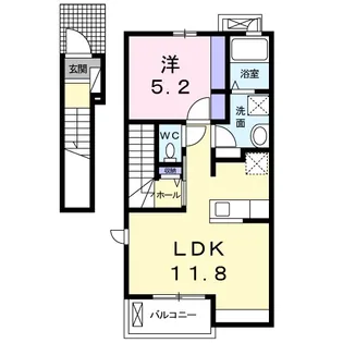 メゾン コリーヌ【202号室】の間取り
