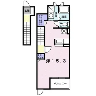 シュクレ せがみⅡ【2階】の間取り