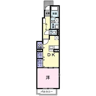 ヴィラ プロムナード A【1階】の間取り