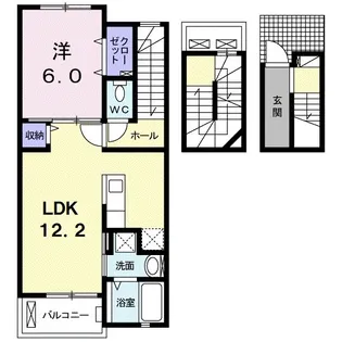 サンループ クワトロ【3階】の間取り