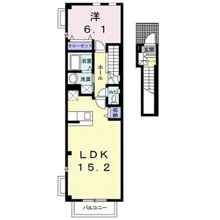 プラタ エムⅠ【2階】の間取り