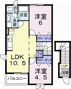 ミーテルーチェ【2階】の間取り