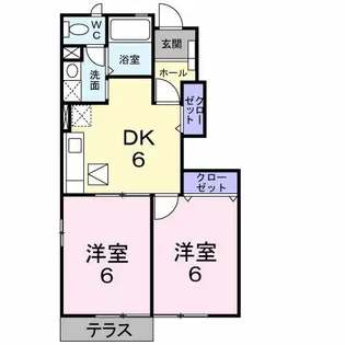 アミスター【1階】の間取り