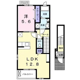 Ange【2階】の間取り