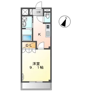 グランシャリオ一色【2階】の間取り