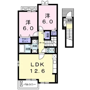 ル・シアンⅡ【2階】の間取り