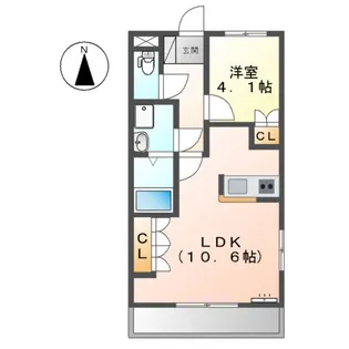 ルミナスⅠ番館【1階】の間取り
