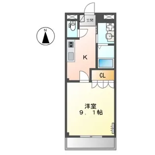 エルヴェ東小向Ⅰ【2階】の間取り