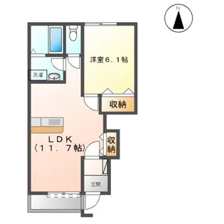 アネックス小向【1階】の間取り