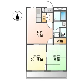 レッドウィング【2階】の間取り